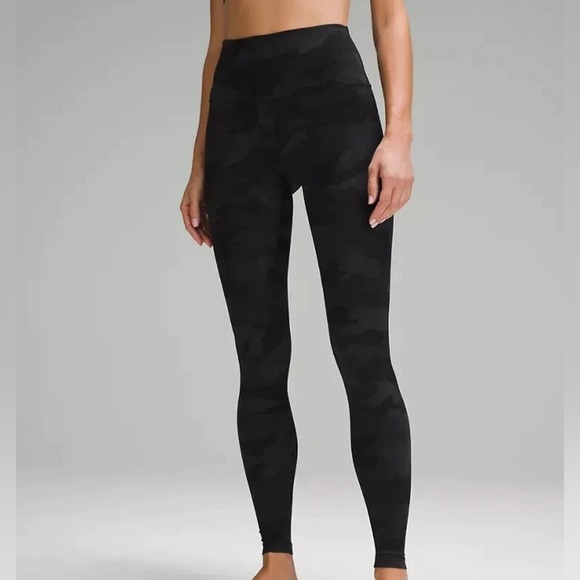 lululemon Align™ High-Rise Black Camo Pant 28" Size 6